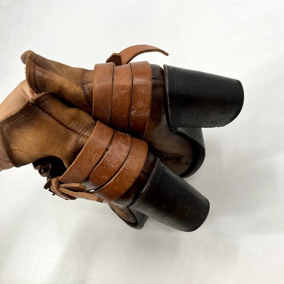 Freebird by Steven 6 Blaze Brown Buckle booties - Picture 4 of 6